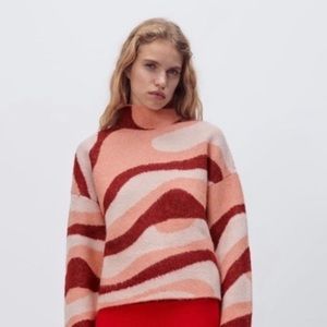 *NWT* Zara Knit Jacquard Sweater
